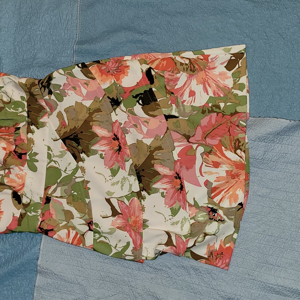 Floral Strapless Dress